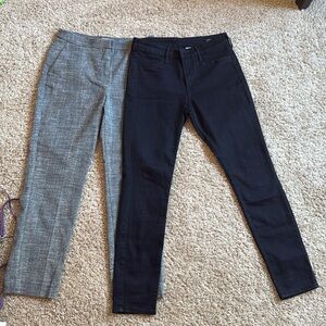 H&M Gray pants and Black Skinny Jeans Bundle